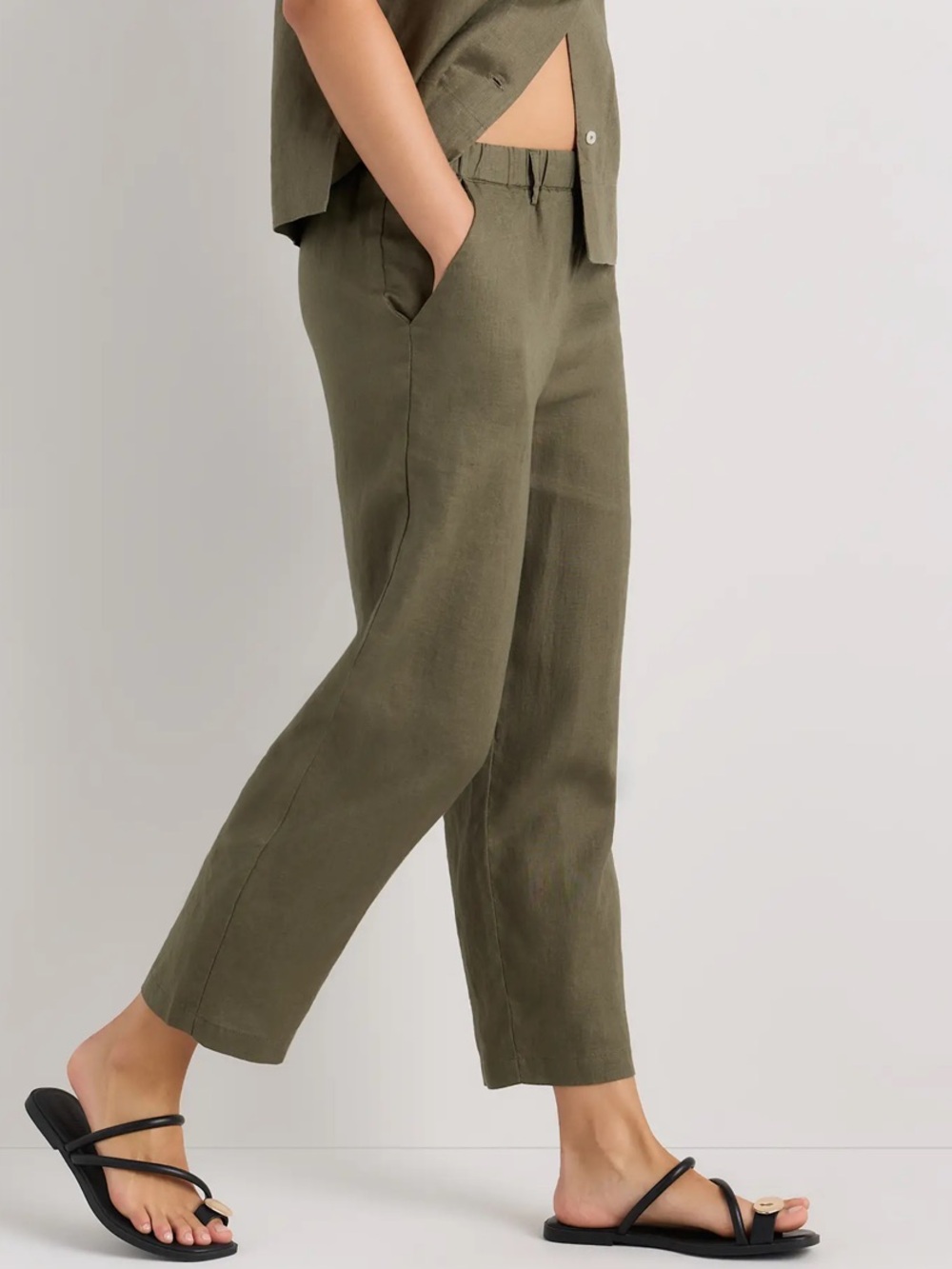 Quince 100% European Linen Pants size XS Summer Linen Pant Lagenlook